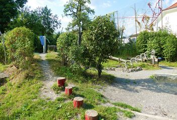 Naturnahe Schulumgebung Schule Dorf und öffentlicher Gemeindespielplatz Suhr - Spielplätze im Aargau